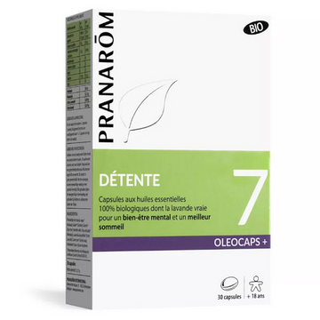 Oleocaps + 7 BIO Détente 30 capsules PRANAROM PRANARÔM uk supplements