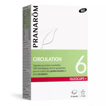 Oleocaps + 6 BIO Circulation 30 capsules PRANAROM PRANARÔM uk supplements