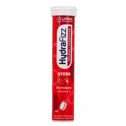 HydraFizz HYDRA strawberry flavor - 16 effervescent tablets UPSA uk supplements