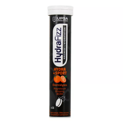 HydraFizz: HYDRA + SPORT orange flavor - 16 effervescent tablets UPSA uk supplements