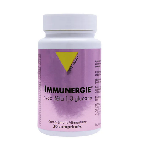 Immunergie avec Beta-1,3 glucane 30 comprimés VIT'ALL+ VIT'ALL+ uk supplements