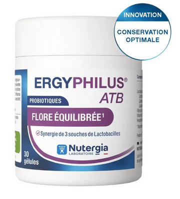 NUTERGIA - Ergyphilus ATB: Probiotic Supplement for Antibiotic Support 30 Capsules Nutergia uk supplements