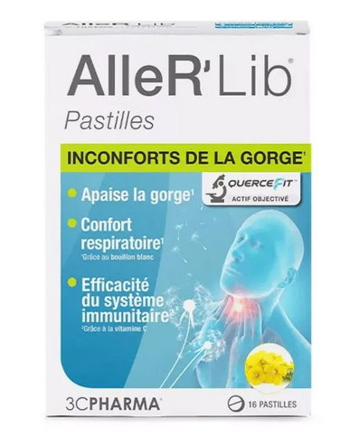 3C PHARMA - Aller'Lib Pastilles à Sucer : Respiratory Comfort Lozenges 16 Pastilles 3C PHARMA uk supplements