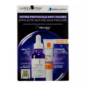 La Roche Posay Mela B3 Anti-Dark Spot Protocol Intensive Serum 30ml & Anthelios UVMUNE 400 Anti-Dark Spot Fluid 15ml