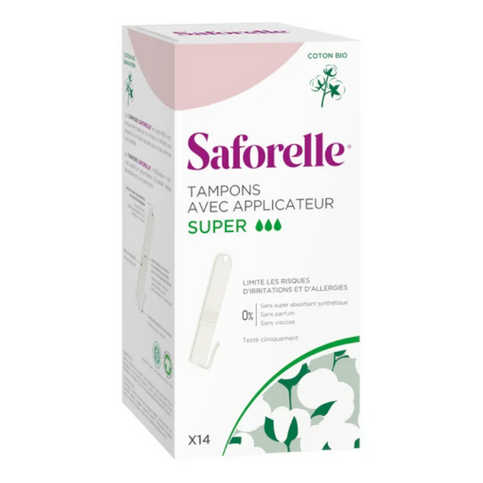 Box of 14 tampons with applicators SUPER Saforelle Saforelle uk supplements