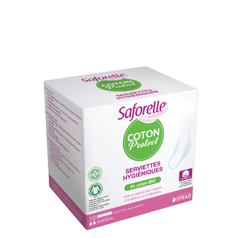 Pack of 10 sanitary pad regular normal Saforelle Saforelle uk supplements
