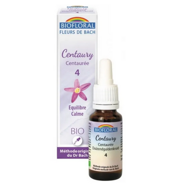 Fleur de Bach BIO Centaury (Centaurée) Flacon 20 ml BIOFLORAL