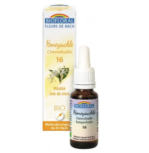 Fleur de Bach BIO Honeysuckle (Chèvrefeuille) Flacon 20 ml BIOFLORAL