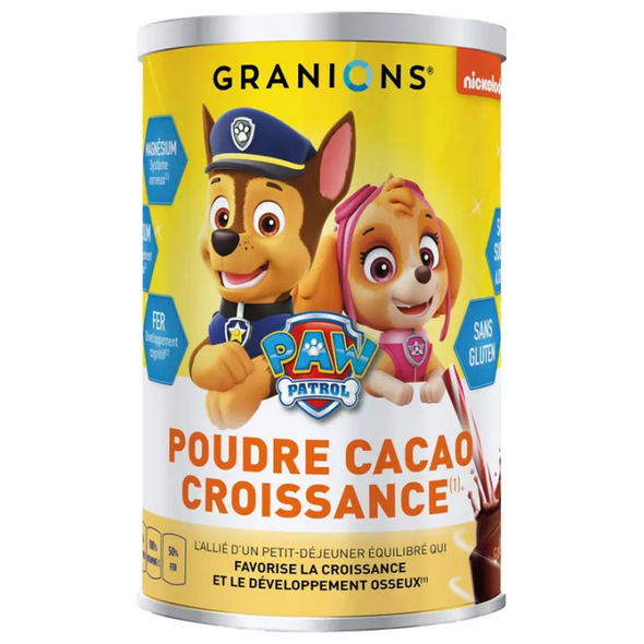 Granions Kid Growth Powder Choco 300 g Pat Patrol