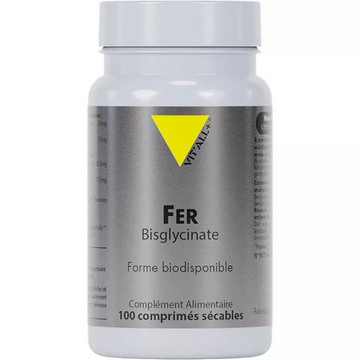 Vitall+ Iron Bisglycinate 27mg 100 divisible tablets