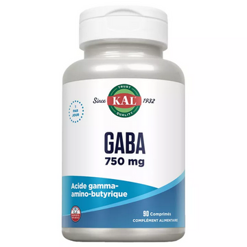 Gaba Gamma-Amino-Butyric Acid 750 mg KAL 90 tablets
