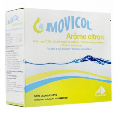 MOVICOL Lemon Flavor Powder - 20 Sachets