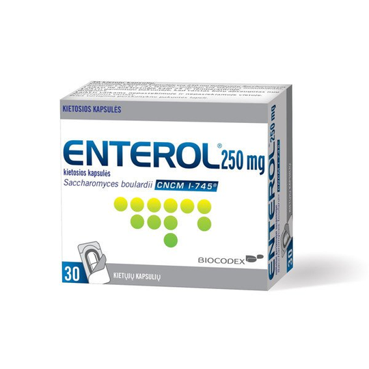 ENTEROL 250 mg hard capsules x30 - treatment of acute diarrhea.