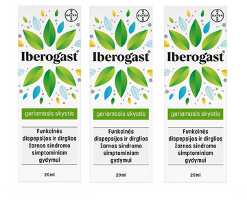 3x Iberogast 20ml Oral Liquid IBS Indigestion Abdominal Discomfort Dyspepsia