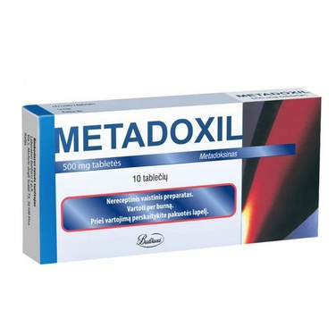 2X 10 tabs Metadoxil Baldacci 500 mg Metadoxinum 20 tabs Baldacci