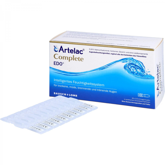 ARTELAC Complete EDO eye drops for dry/watery eyes 60X0.5 ml