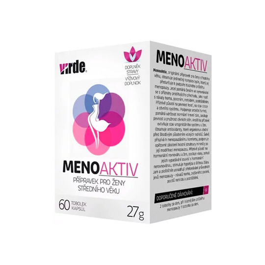 Virde Menoaktiv For Women With Natural Phytoestrogens For Menopause, 60 capsules