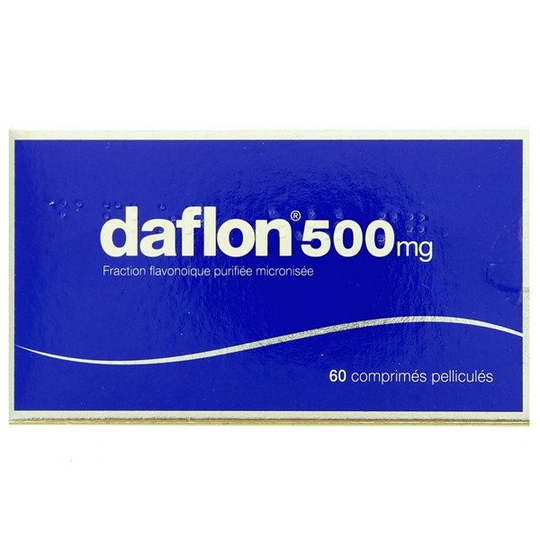 DAFLON 500 mg - Micronized flavonoid fraction 60 Tabs