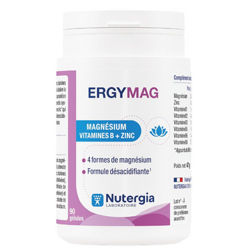 Ergymag - NUTERGIA - 90 Caps - Magnesium, Zinc, Vitamin B