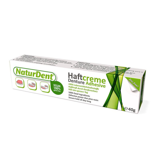Naturdent natural & vegan adhesive cream for dentures, 40 g
