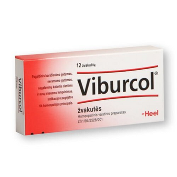 Viburcol Suppositories N12 - Quick Relief Toothpain, Restlessness Heel