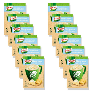 12 x KNORR Cup a Soup Instant - Cheese Soup with Croutons - 12 packs