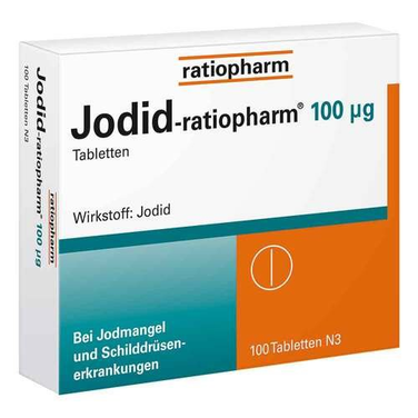 Jodid-ratiopharm 100 µg iodide tablets, 100 pcs