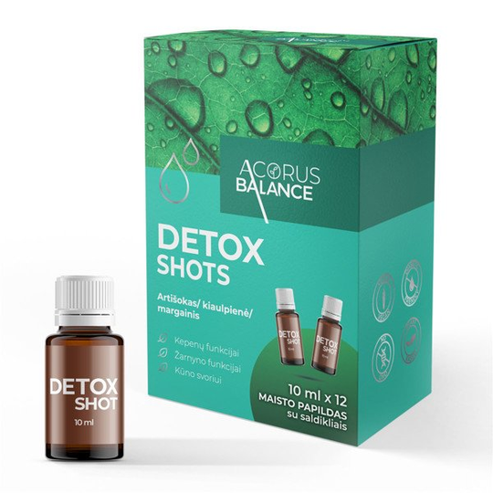 ACORUS BALANCE DETOX SHOTS, liquid, 10 ml, 12 pcs.