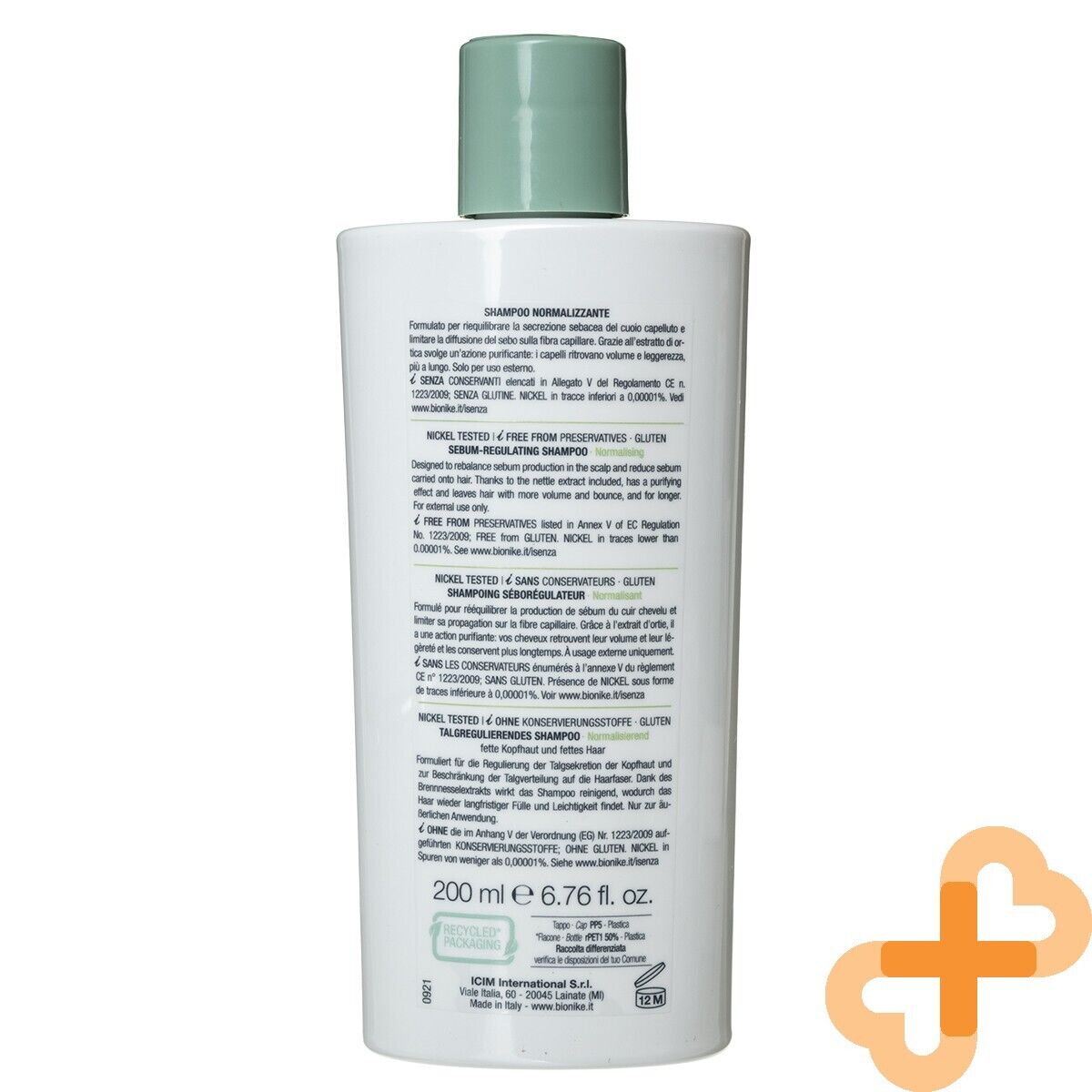 BIONIKE Hair Shampoo For oily Head Skin Hair 200ml Regulates Sebum Bionike uk supplements