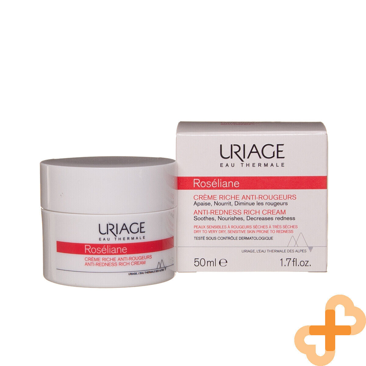 Uriage Roseliane Anti-Redness Rich Cream 40ml Sensitive Skin Dry Soothe Uriage uk supplements