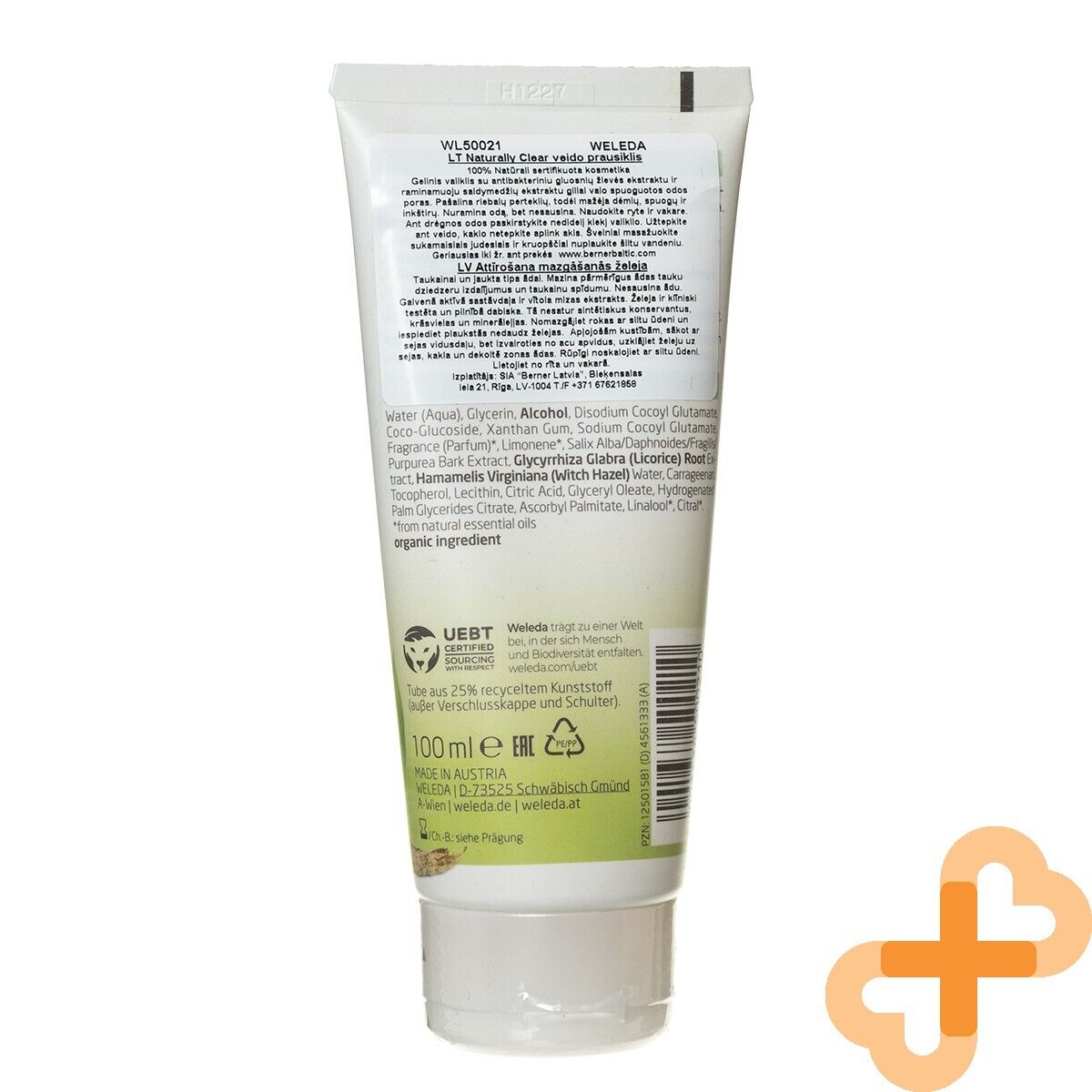 WELEDA Naturally Clear Purifying Gel Cleanser 100ml For Acne Prone Oily Weleda uk supplements