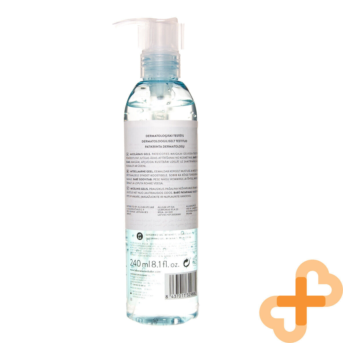 BABE FACIAL Soothing Gel Micellar Cleanser Sensitive Reddened Face BABE uk supplements