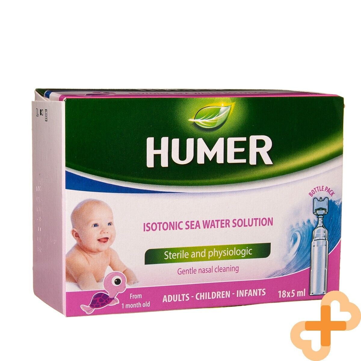 HUMER Infant Isotonic Sea Water Solution For Baby 5ml x 18 Doses Stuffy Humer uk supplements