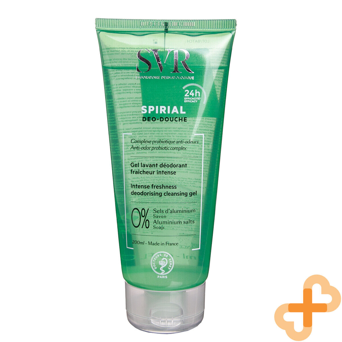 SVR Spirial Deo-Douche Deodorizing Cleansing Gel 200ml Sensitive Skin ‎SVR uk supplements