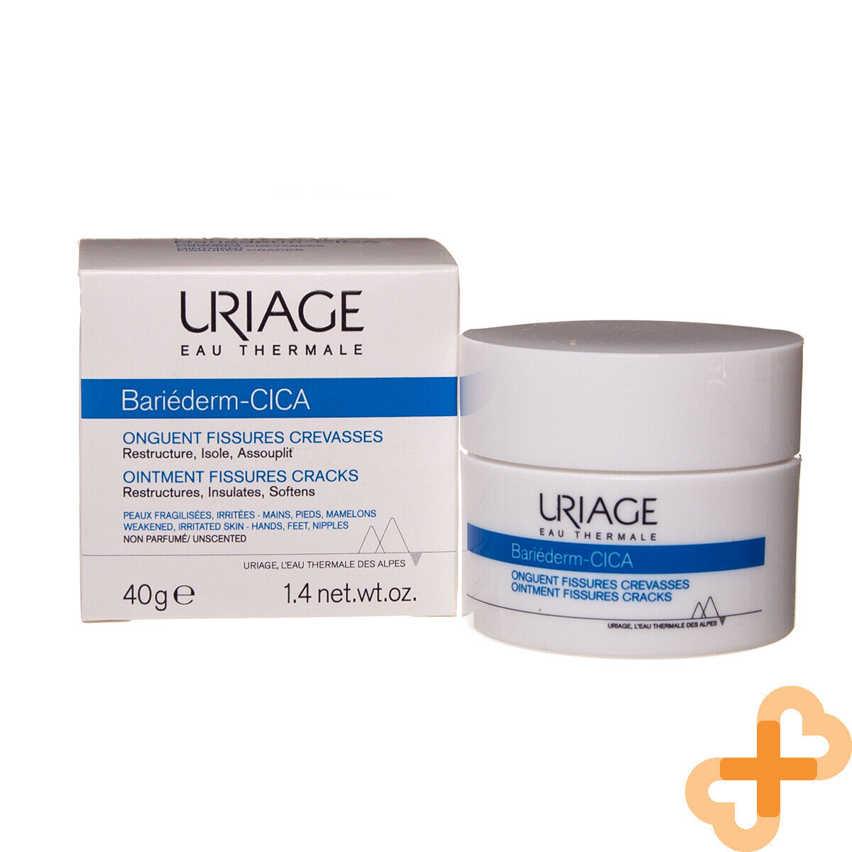 Uriage Bariederm Ointment Fissures Cracks 40ml Restructures Insulates Uriage uk supplements