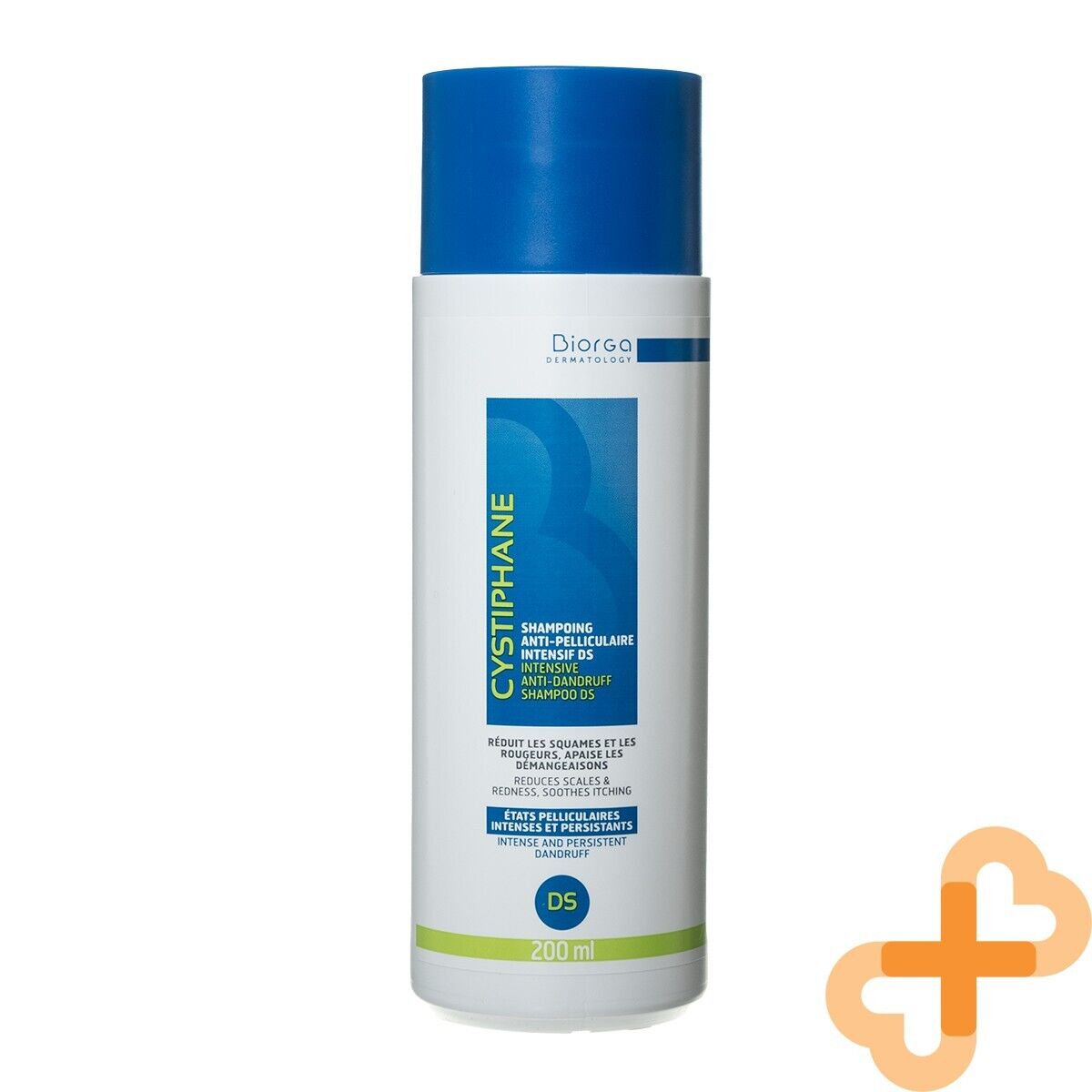 Cystiphane DS Intensive Anti Dandruff Shampoo For Dry Greasy Hair dandruff 200ml Biorga uk supplements
