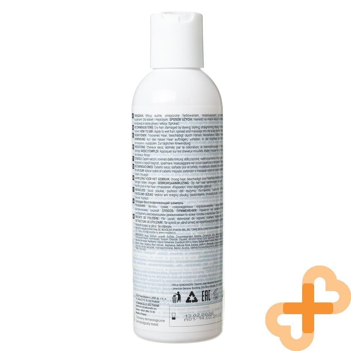 SEBORADIN revitalizing Shampoo Restoring for Dyed Dry Damaged Hair SEBORADIN uk supplements