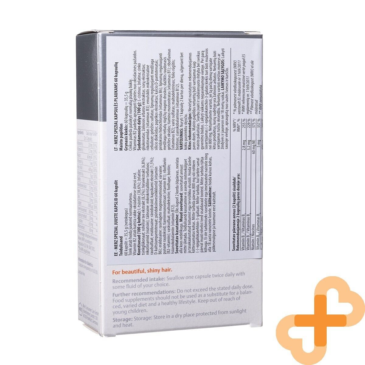 MERZ SPEZIAL Hair 60 Capsules Supplement for Strong and Beautiful Hair Merz uk supplements