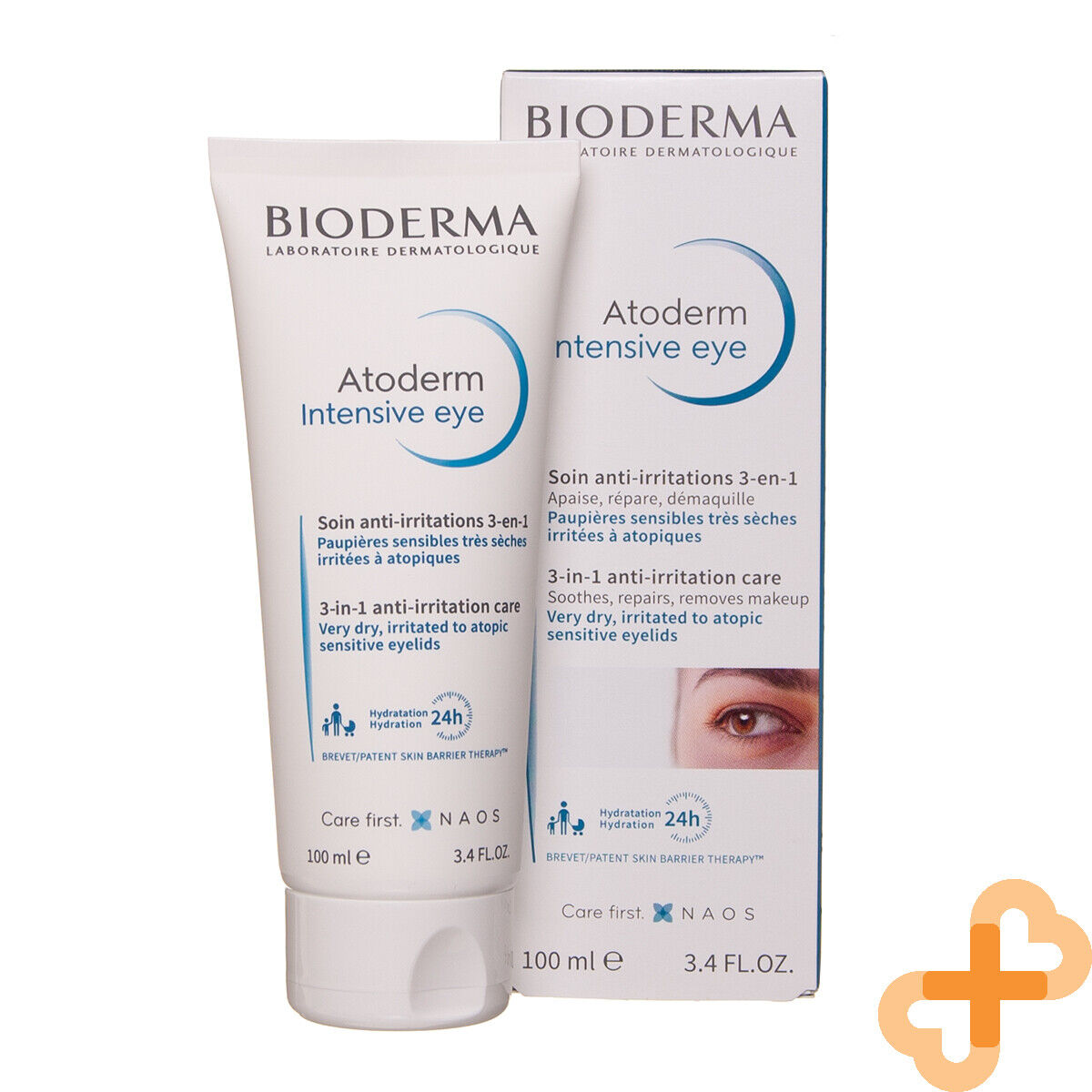 BIODERMA ATODERM INTENSIVE EYE Cream Moisturer Anti Age 3IN1 100ML BIODERMA uk supplements