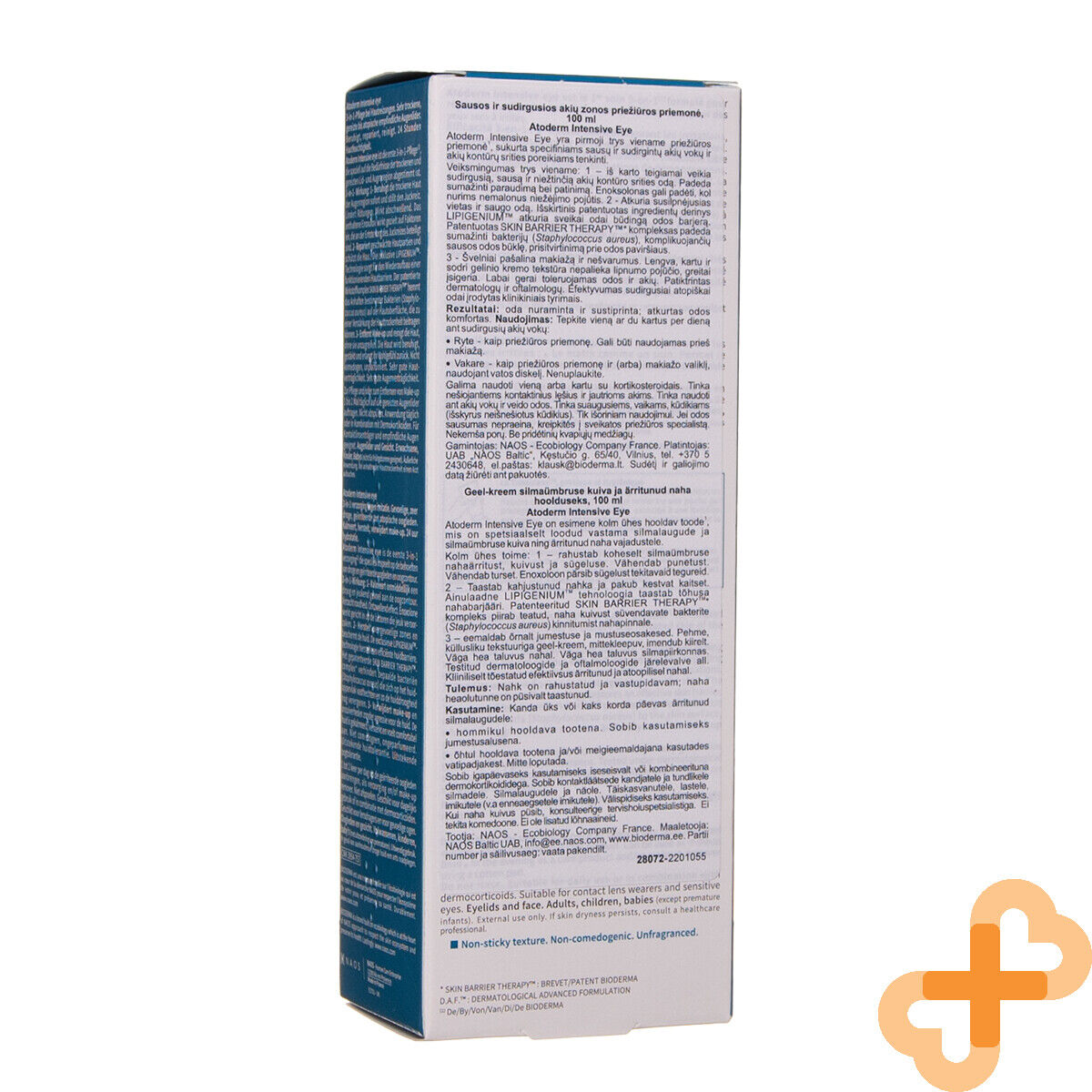 BIODERMA ATODERM INTENSIVE EYE Cream Moisturer Anti Age 3IN1 100ML BIODERMA uk supplements