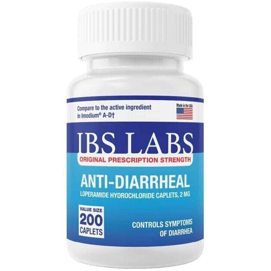 Anti Diarrheal 2mg 200 Caplets by IBS LABS MADE IN USA IBS LABS uk supplements