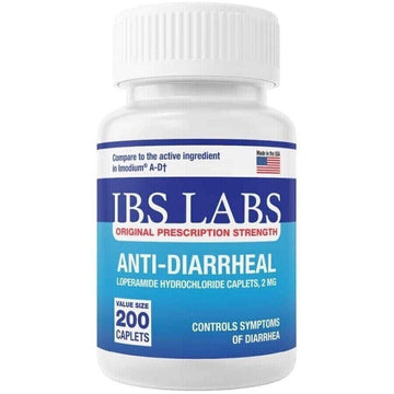 Anti Diarrheal 2mg 200 Caplets by IBS LABS MADE IN USA IBS LABS uk supplements