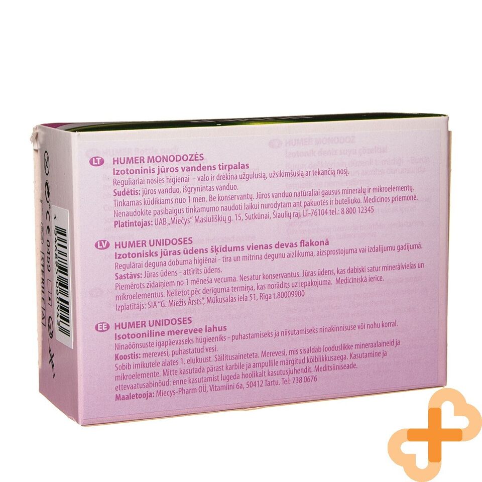HUMER Infant Isotonic Sea Water Solution For Baby 5ml x 18 Doses Stuffy Humer uk supplements