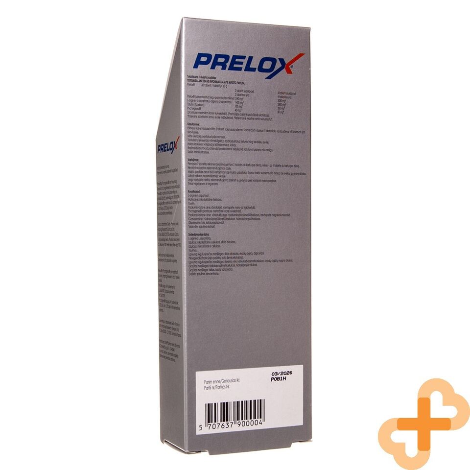 PRELOX 60 Tablets Supplement For Men's Sexual Health L-arginine Pycnog PRELOX uk supplements